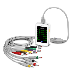 Edan DX22 ECG acquisition box and its wires