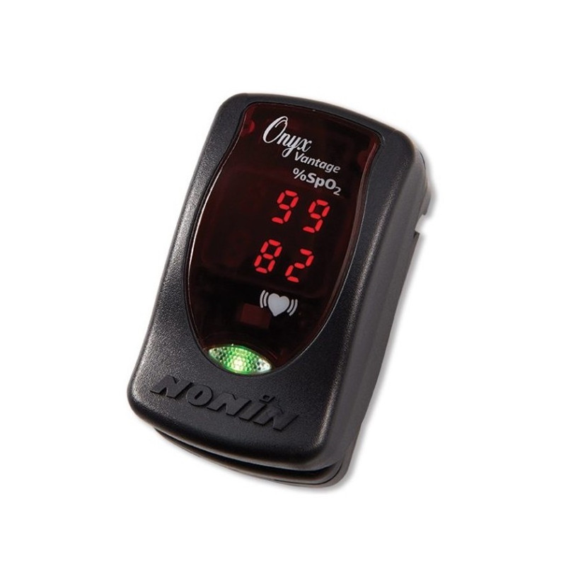 Nonin black oximeter front view