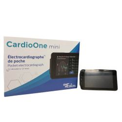 Pocket electrocardiograph with automatic interpretation.