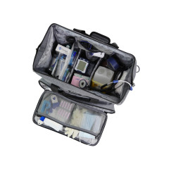 Large medical bag De Boissy Médical gray Eiffel front pocket