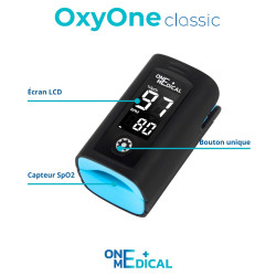 Oxymètre de pouls OxyOne Classic schéma