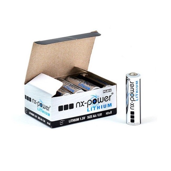 Lithium AA L91 Nx Power Batteries (Box of 10)