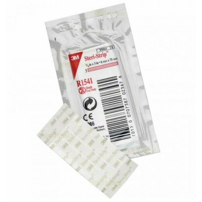 3M Steri-Strip Reinforced Adhesive Sterile Skin Sutures (50 bags)