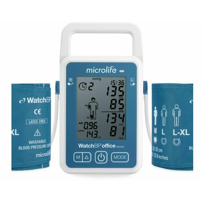 MICROLIFE WatchBP Office vascular ABI blood pressure monitor (2 arms)