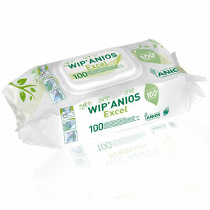 Lot of 6 - WIP' Anios Excel Disinfecting Wipes 