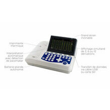 3 channels cardiomate ecg device