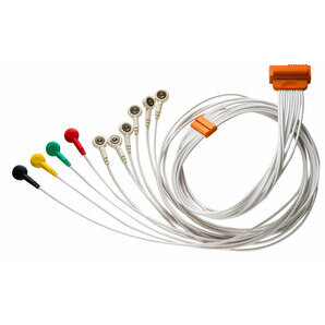 10-core Snap patient cable for Cardioline TouchECG HD+