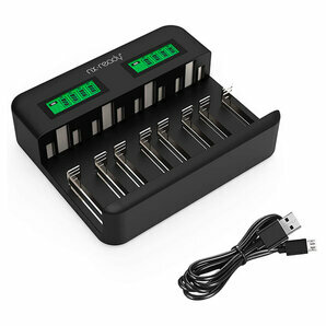 Ultra fast charger for AA and AAA NiMH/NiCd batteries NX Ready