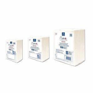 3 sizes of Pure N30 non-woven non-sterile compresses